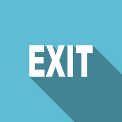 Poster - exit flat icon