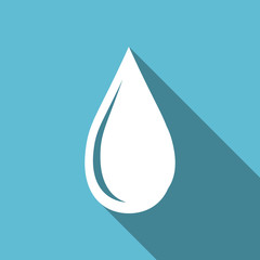 Poster - water drop flat icon