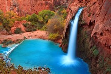Most Beautiful Falls In United States--Havasu Falls,Supai, Arizona