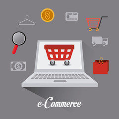 Wall Mural - shopping design.