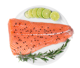 Wall Mural - fresh salmon steak