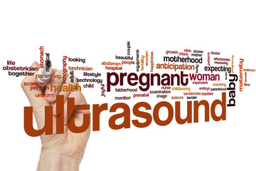 Wall Mural - Ultrasound word cloud