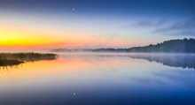 Finnish Archipelago And Sunrise