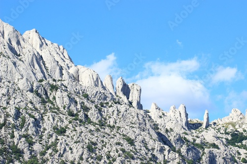 Fotografie, Obraz Stone peaks on the mountain Velebit in Croatia
