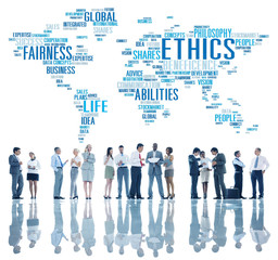 Canvas Print - Ethics Ideals Principles Morals Standards Concept