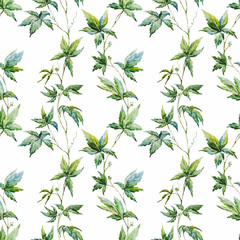 Wall Mural - Watercolor floral pattern