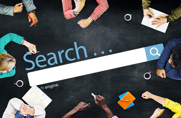 Wall Mural - search seo online internet browsing web concept