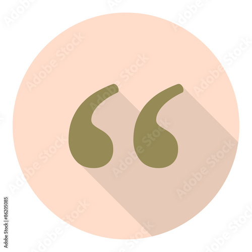 Fotografía Quote sign icon. Quotation mark symbol. Double quotes at the end