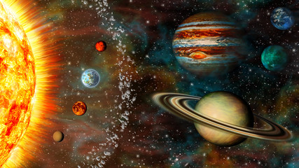 3d widescreen solar system