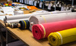 Fabric rolls, many colors assortment