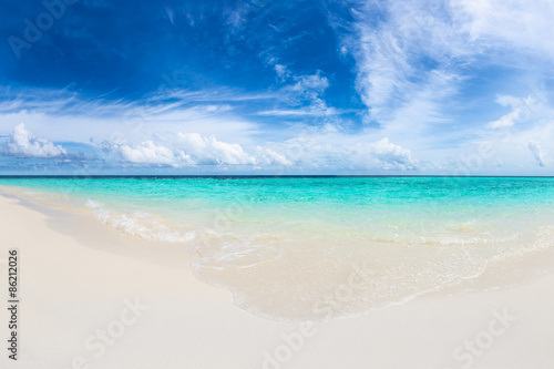 tropical paradise beach wit...