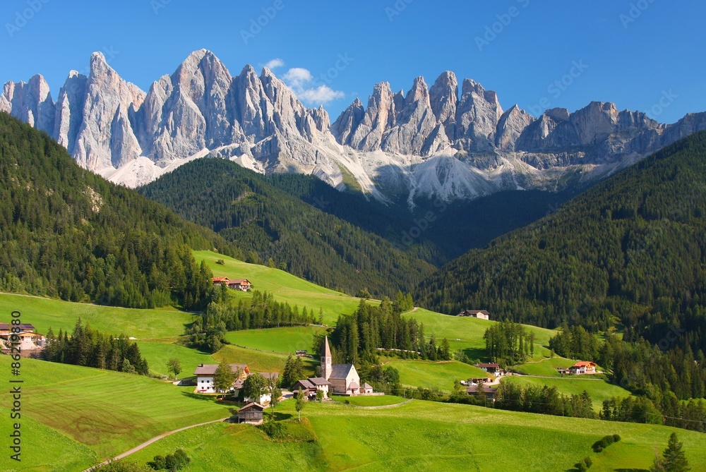 The Dolomites in the European Alps - obrazy, fototapety, plakaty 