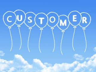 Sticker - Cloud shaped as customer Message