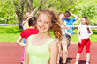 © Sergey Novikov - Portrait of beautiful teen girl on the playground