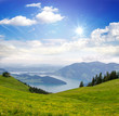 Schweizer Idylle zum Träumen: See, Berge, Unendlichkeit :)