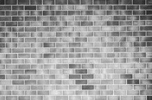 Black , White  Brick Wall Background