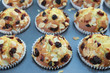 Cranberry and almond muffins