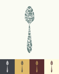 Canvas Print - spoon icon