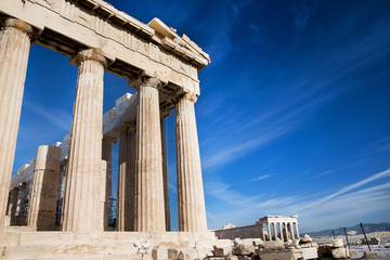 Parthenon on the Acropolis in Athens, Greece