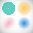 © Andriy Mertsalov - set of halftone circular of the colored dots on gray background. abstract vector illustration eps10