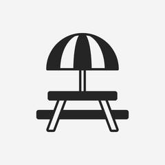 Wall Mural - Camping Tables icon