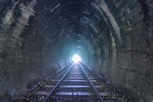 Dark Railway Tunnel At Demodara In Sri Lanka
