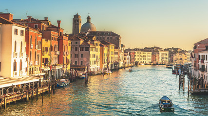 Wall Mural - Life on the Grand Canal in Venice, Italy