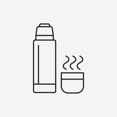 Wall Mural - water bottle line icon