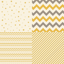 Collection Of Isolated Patterns: Polka Dot Golden