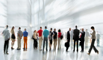 Wall Mural - group of people in the lobby business center