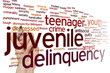 Juvenile delinquency word cloud