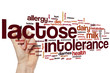 Lactose intolerance word cloud