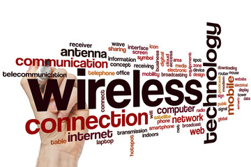 Wall Mural - wireless word cloud