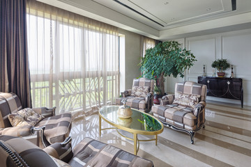 Sticker - luxury living room interior