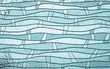 Close up of blue stained glass, abstract vintage background