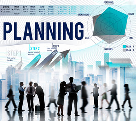 Canvas Print - Business Planning Data Analysis Strategy Concept