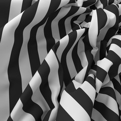 crumpled striped textile background