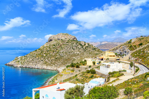 Foto  Typical Greek house with a seaview, Greece