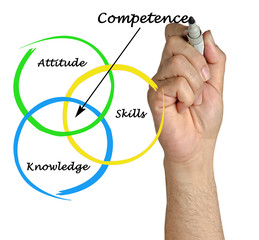 Wall Mural - Diagram of competence