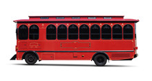 Red Trolly — Clipping Path