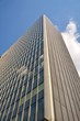 Glass facade of modern office building