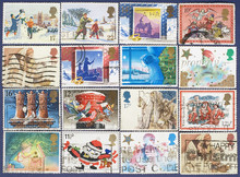 Christmas Postage Stamps.