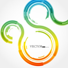 Poster - Abstract technology lines vector background