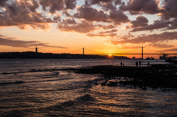 Canvas Print - 25th April Bridge, Lisbon, Portugal