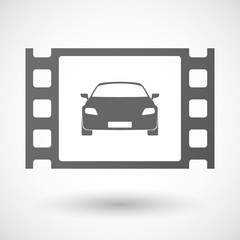 Poster - 35mm film frame with a car