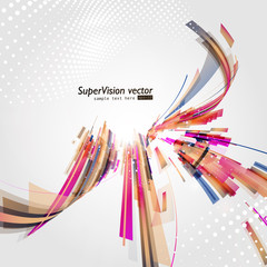 Poster - Abstract technology lines vector background