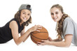 © Louis-Paul Photo - Portrait of brother and sister with a basket ball