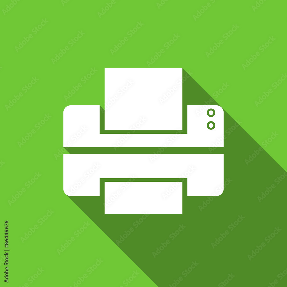 printer flat icon print sign