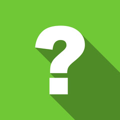 Poster - question mark flat icon ask sign