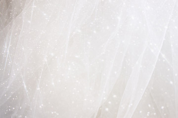 vintage tulle chiffon texture background with glitter overlay